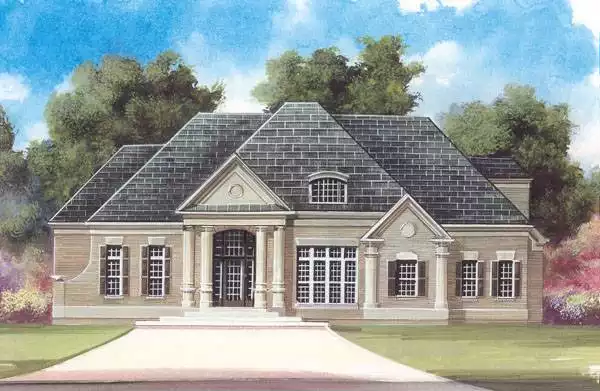 image of traditional house plan 6160